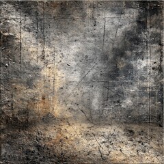 Gritty Texture: A Complex Tapestry of Scratches, Stains, and Shadows Creating a Distressed, Aged Effect on a Solid Surface