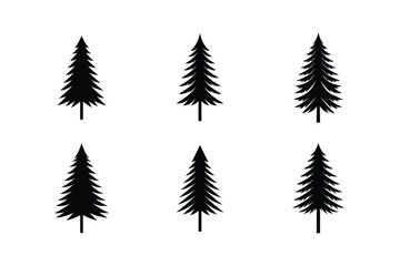 Fototapeta premium christmas tree set