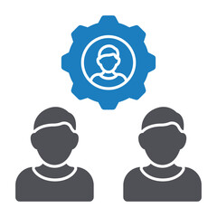 Employe management Vector icon which can easily modify or edit