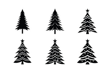 Obraz premium christmas tree set