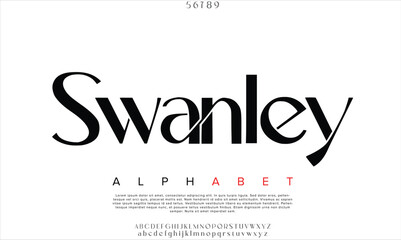 Luxury Swanley Free Regular  alphabet letters font for logo