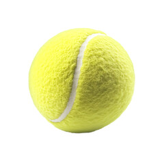 a tennis ball with a white line on it