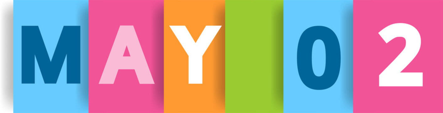 may  02 colorful png typography banner