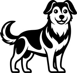 vector illustration of a dog