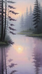 Serene Reflections on a Calm Lake