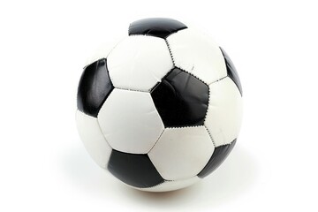 Obraz premium New soccer football sports white background.