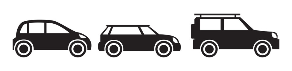 Car icon set. Vehicle and Transportation Icon. Vector illustration eps 10