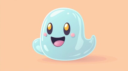 Obraz premium Cute Ghost Cartoon Illustration (16)