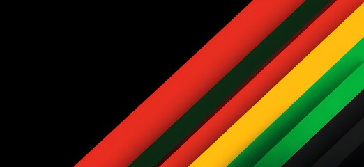 Vibrant Red Green Yellow Black Stripes Abstract Background Design for Modern Projects