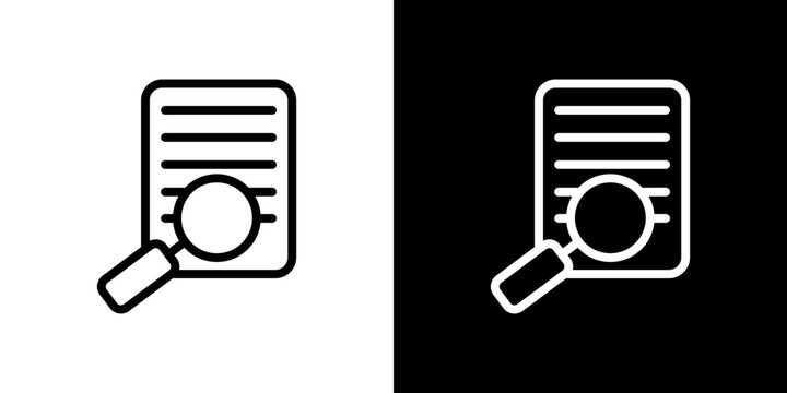 Defining icon line art, vector set