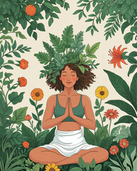 Plants in living environments enhance well-being and mindfulness.