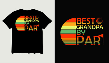 Best grandpa by par t-shirt design for t-shirt quotes or poster svg printable cut file