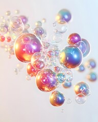 Fototapeta premium Rainbow Bubble Cluster