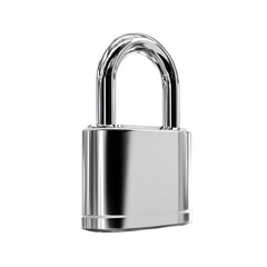 Fototapeta premium Shiny Chrome Padlock Security Symbol