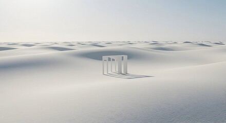 Abstract Structure in a White Sand Dune Landscape