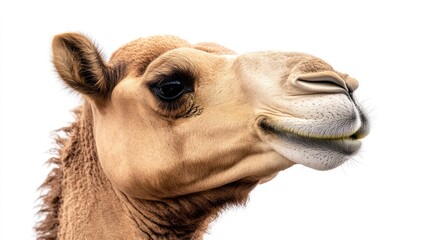 Obraz premium Close up of a camels head and neck
