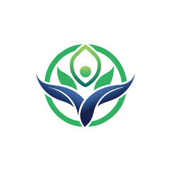 wellness logo design vector 