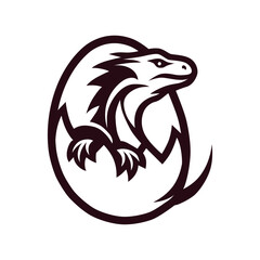 Dinosaur Hatching from Egg