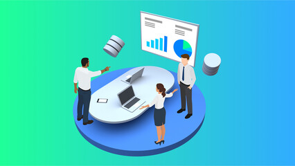 DXのビジネスイメージイラスト