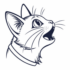 vector illustration of a cat