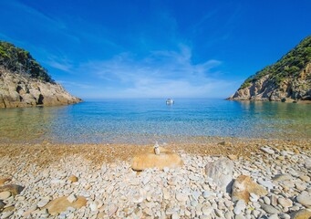 Isola d'Elba, Italy - The touristic island of Tuscany region, with awesome landscape sea, beach and...