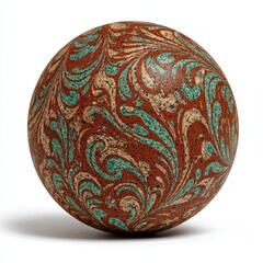 Ornate spherical object with swirling patterns