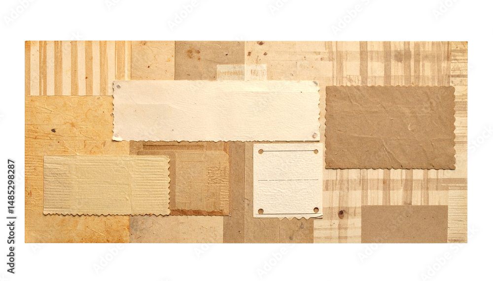 Poster vintage background with blank rectangular paper for text or message on a wooden background