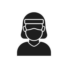 Medical Face Shield Icon