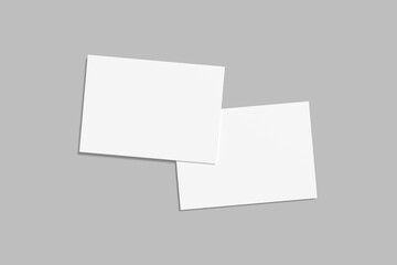 A5 Landscape Flyer Blank Mockup