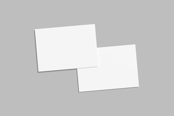 A5 Landscape Flyer Blank Mockup