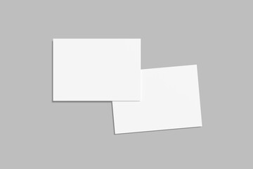 A5 Landscape Flyer Blank Mockup