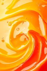 Juice splash wave , Splash of fruit juice and fresh strawberries and orange