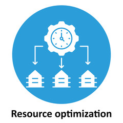 Resource optimization Vector icon which can easily modify or edit