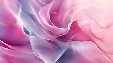 Fototapeta premium Abstract pink & purple fabric background with soft waves and texture.