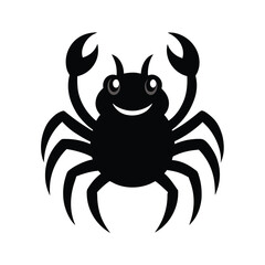 Happy Cartoon Crab Illustration