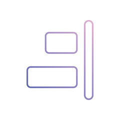 Right Align Vector icon
