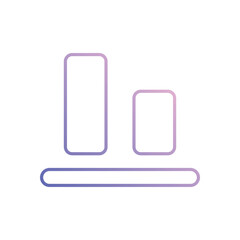 Bottom Align Vector icon