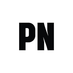 PN monogram logo design letter text name symbol monochrome logotype alphabet character simple logo