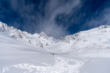 厳冬期の木曽駒ケ岳