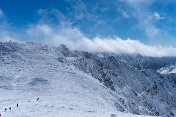 厳冬期の木曽駒ケ岳
