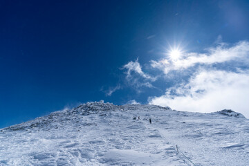 厳冬期の木曽駒ケ岳