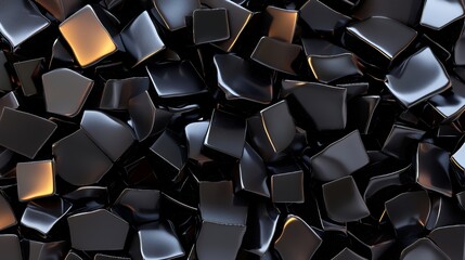 Black Cubes Abstract Background