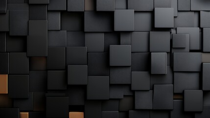 Black Cubes Background