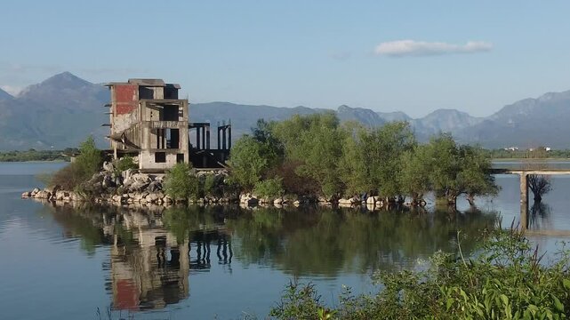 Shkodra lake in Albania