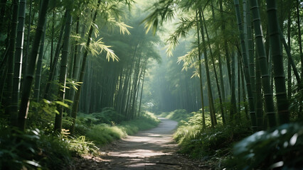 Obraz premium morning in the forest