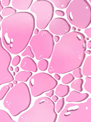 pink bubble water background