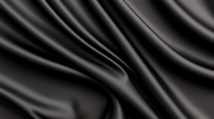 Black Fabric Drapes