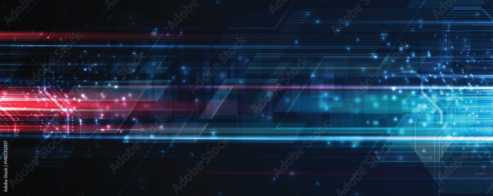 Poster abstract high technology and science background