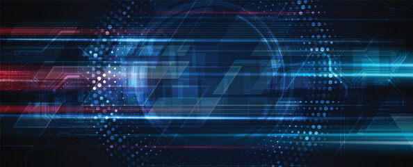 Obraz premium Abstract high technology and science background