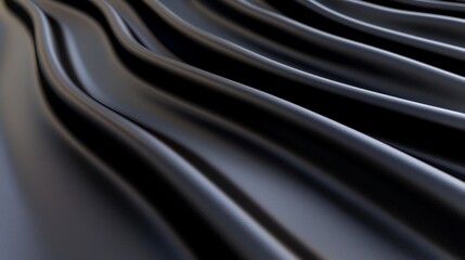 Black Fabric Waves